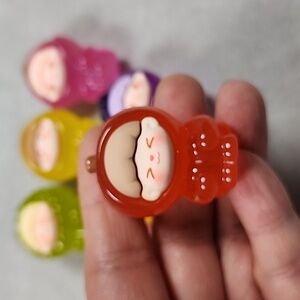 Cute fruit happy face Figure - Apple